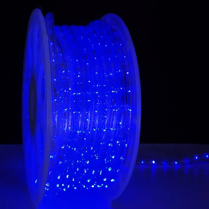 Christmas Dreamy Snowfall 1/2" Blue LED Rope Lights