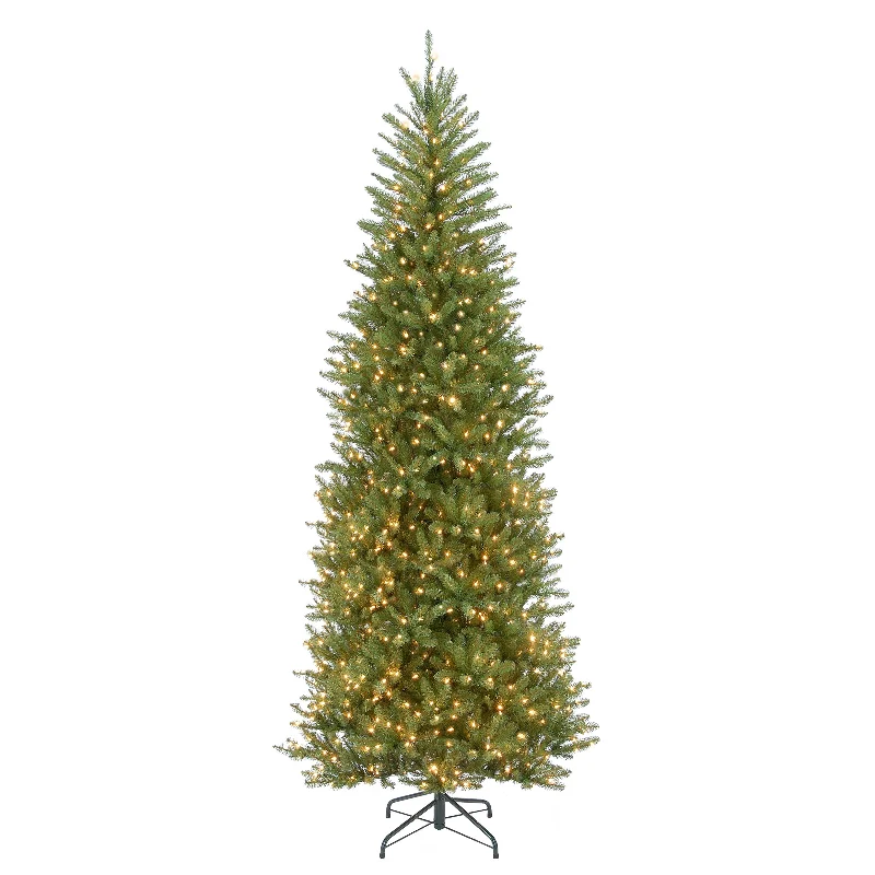 Christmas Night 10 ft.Pre-Lit Dunhill Fir Slim Tree with Clear Lights