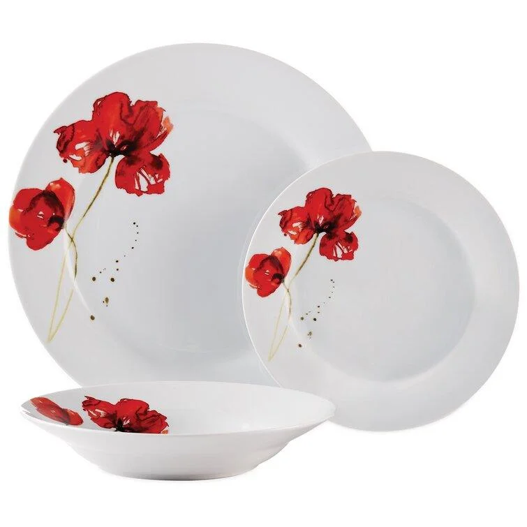 Holiday Treats Elegant Floral Dinnerware Set