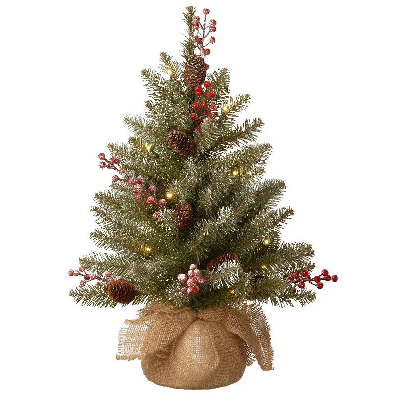 Festive Season 2 ft. Pre-Lit Dunhill Fir Tree with LED Lights