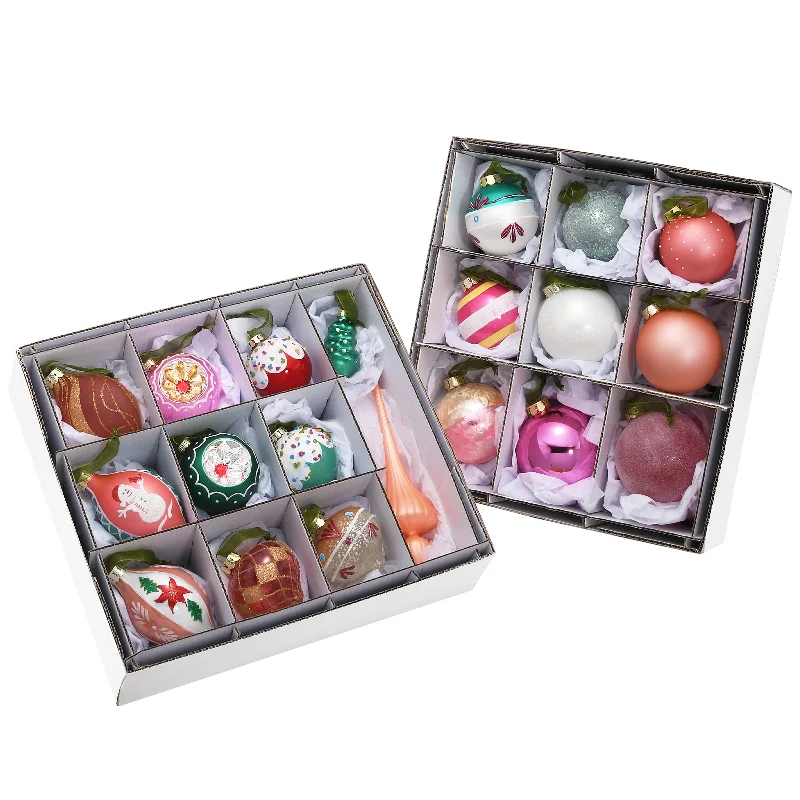 Christmas Jolly Time 20-Piece Christmas Tree Ornament Set, Be Merry Collection