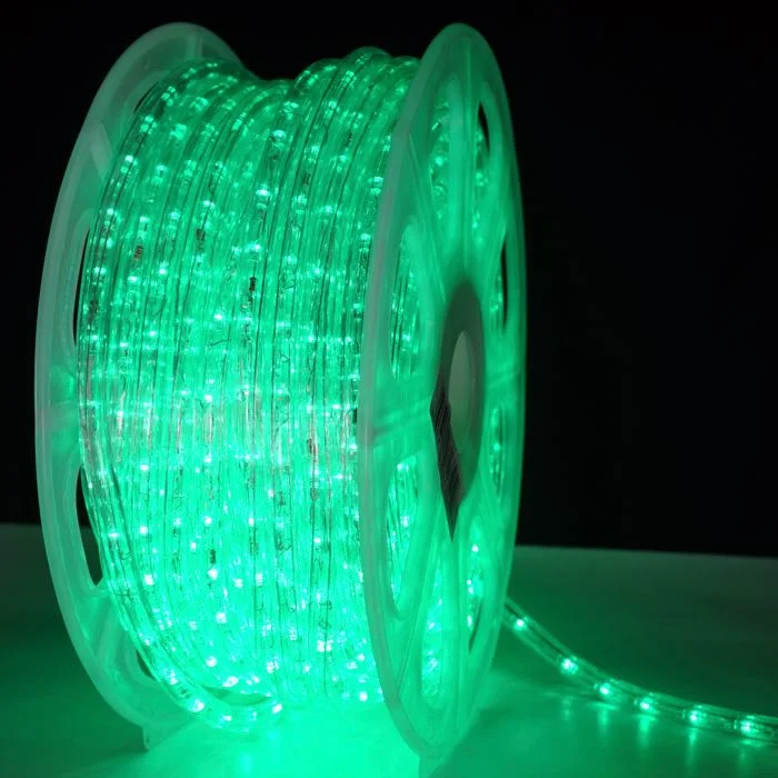 Holiday Treats 3/8" Green LED Rope Lights