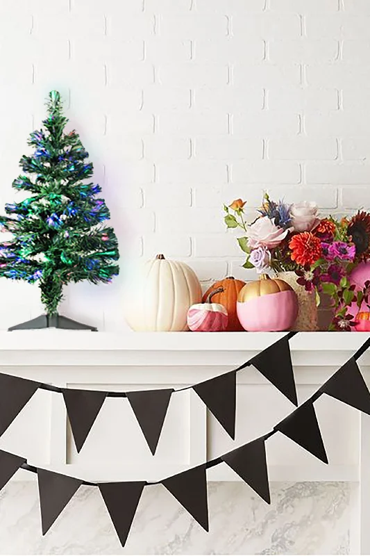 Christmas Stocking Stuffers 3' Fiber Optic Halloween Tree