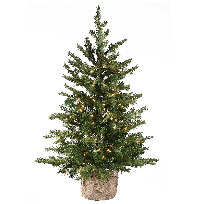 3 ft. Pre-Lit Nordic Spruce Tree with Clear Lights