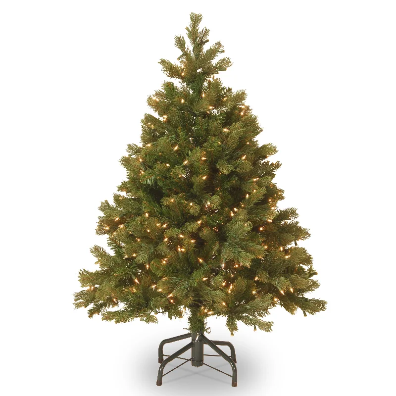 Christmas Enchanted Night Sky 4.5 ft. Pre-Lit Downswept Douglas Fir Tree with Warm White LED Lights Christmas Enchanted Night Sky 4.5 ft. Pre-Lit Downswept Douglas Fir Tree with Warm White LED Lights