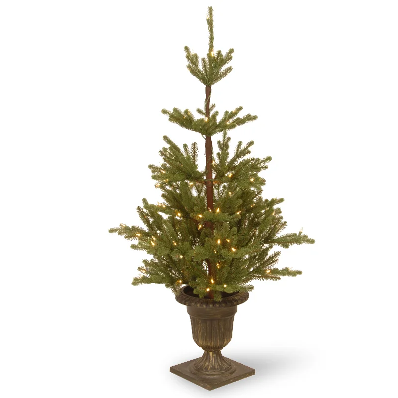 Christmas Centerpiece 4.5 ft. Pre-Lit Imperial Spruce Tree with Clear Lights