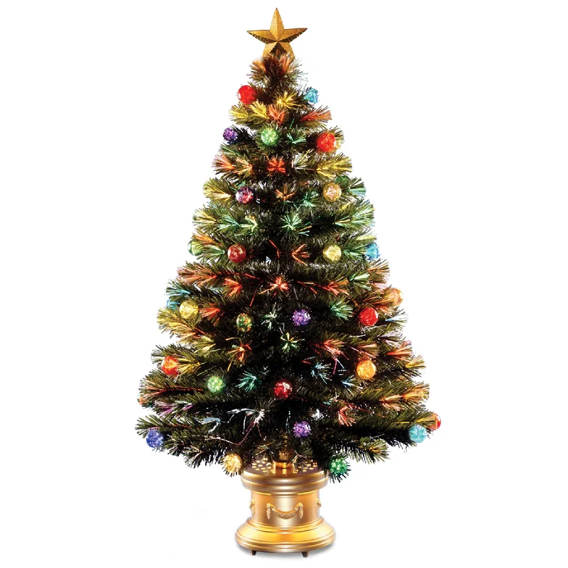 Christmas Countdown 4 ft. Pre-Lit Fiber Optic Tree