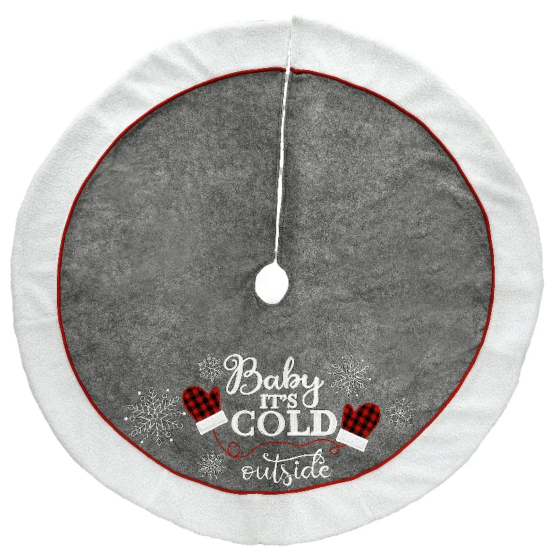 Santa Claus 48 in. “Baby its Cold Outside in. Tree Skirt