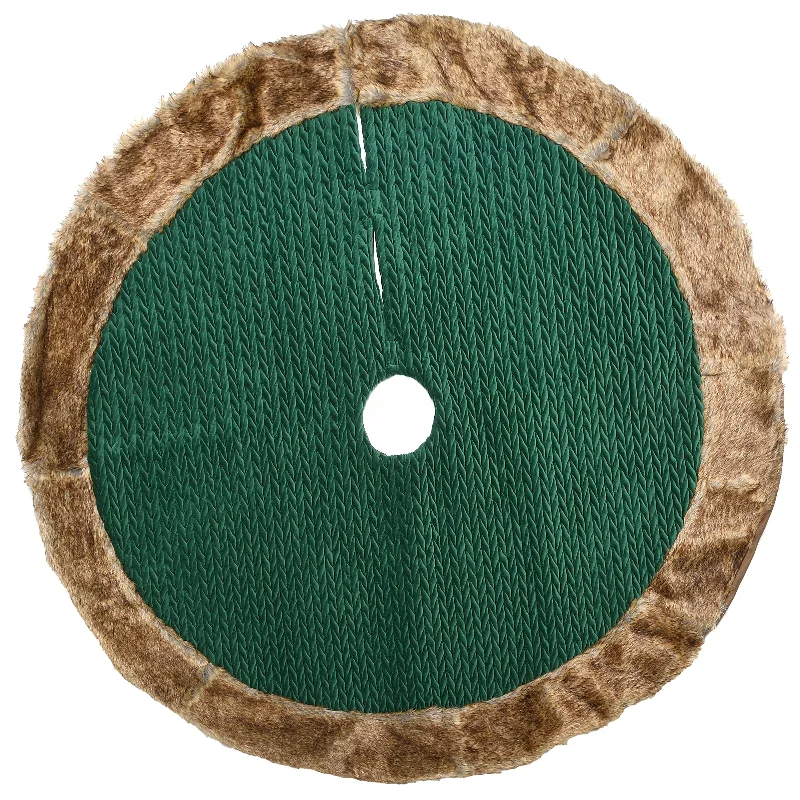 Christmas Songs 48 in. Rural Homestead Collection Quilted Tree Skirt