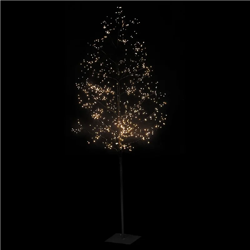Christmas Wrapping 5ft LED Black Outdoor Tree - Mains Operated