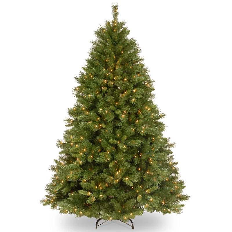 Christmas Crackling Wood Fire 6.5 ft. Pre-Lit Winchester Pine Tree with Clear Lights Christmas Crackling Wood Fire 6.5 ft. Pre-Lit Winchester Pine Tree with Clear Lights