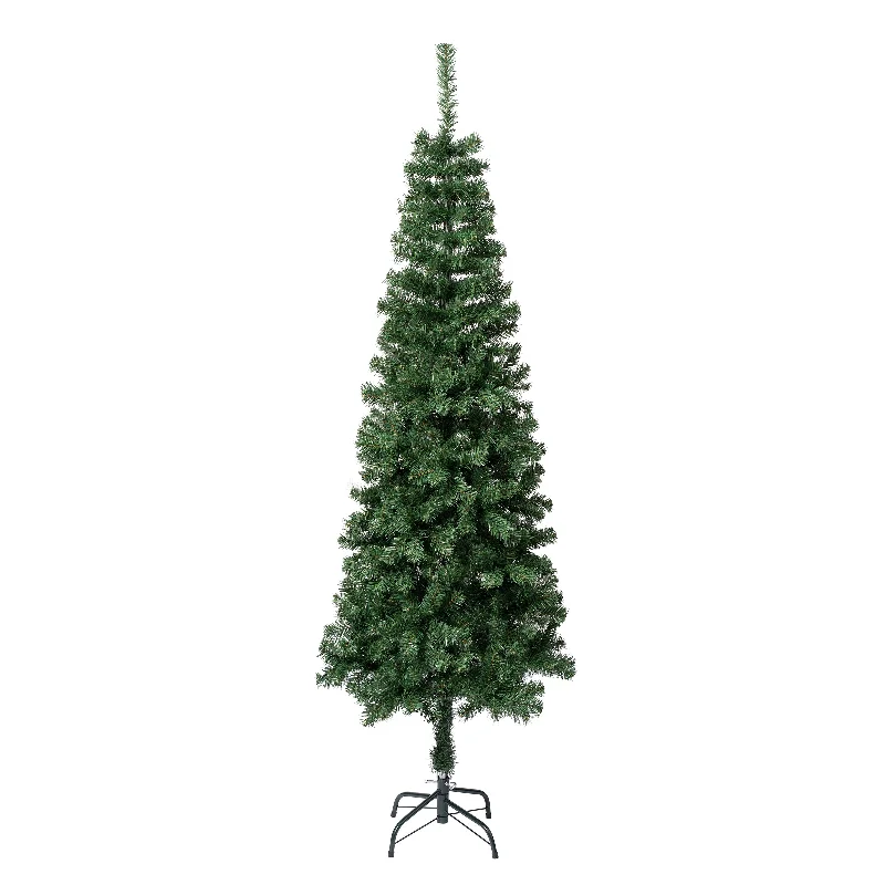 Christmas Tree Decorations 6 ft. Linden Spruce Slim Tree