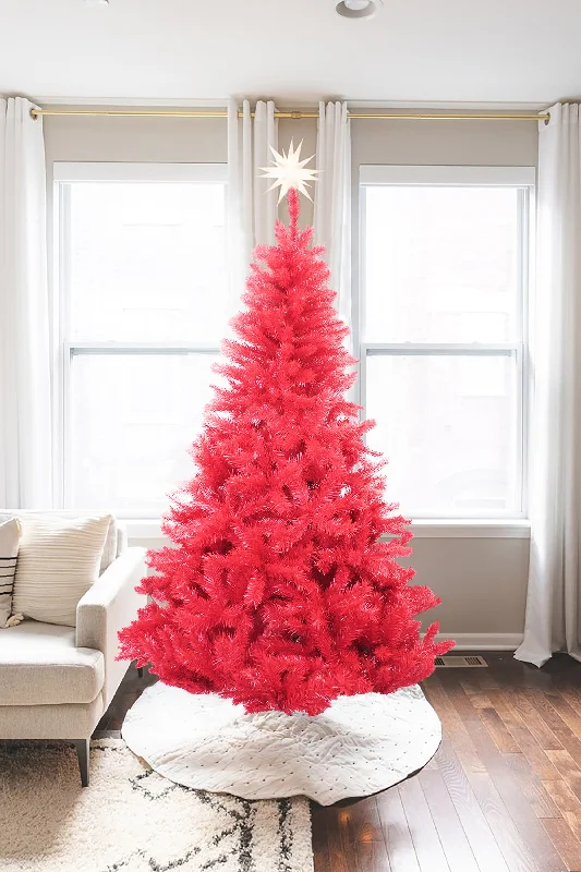 Christmas Midnight Fun 6' Red Norway Pine Tree