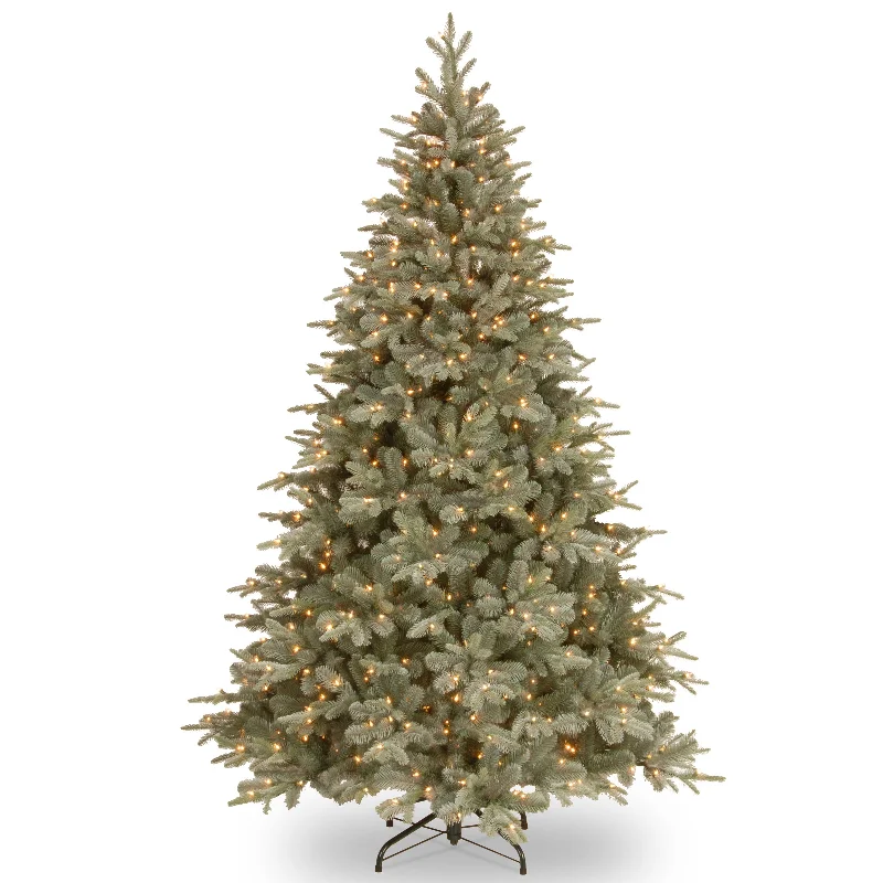 Holiday Fun 7.5 ft. Pre-Lit Arctic Spruce Frosted Tree with Clear Lights