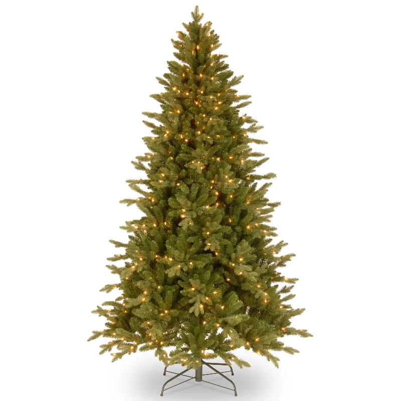 Christmas Gift Wrapping Fun 7.5 ft. Pre-Lit Avalon Spruce Tree with Clear Lights