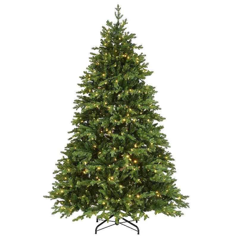 Christmas Twinkling Festive Lights 7.5 ft. Pre-Lit Cascade Fir Tree with Dual Color LED Lights Christmas Twinkling Festive Lights 7.5 ft. Pre-Lit Cascade Fir Tree with Dual Color LED Lights