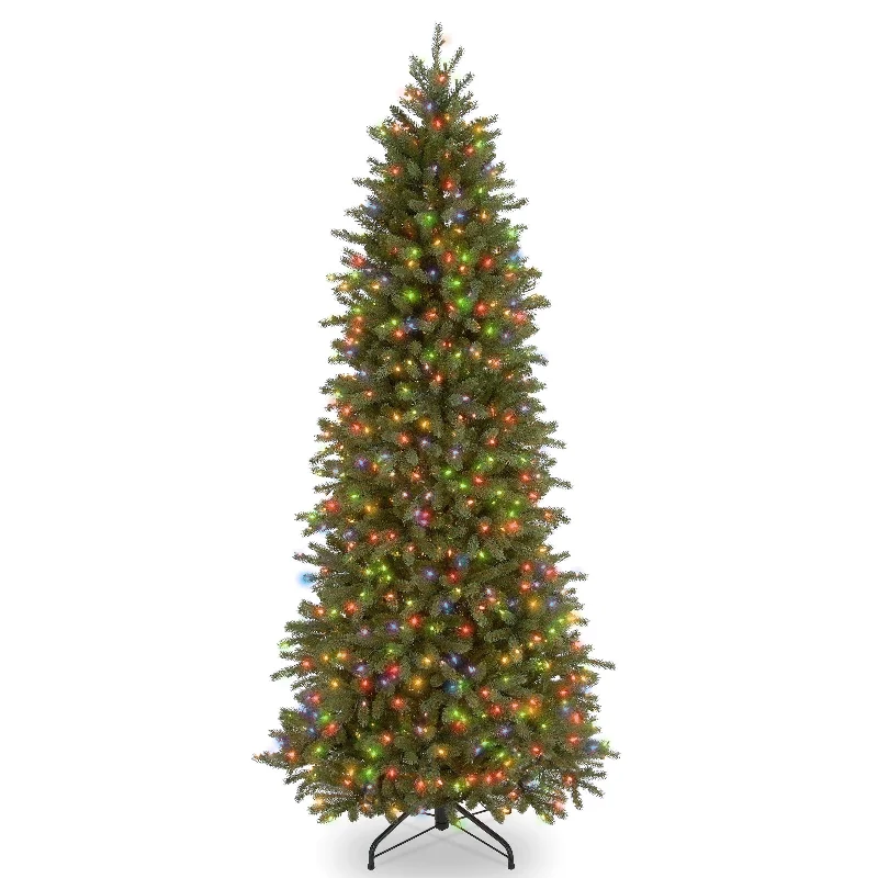 Christmas Eve 7.5 ft. Pre-Lit Jersey Fraser Fir Pencil Slim Tree with Multicolor Lights Christmas Eve 7.5 ft. Pre-Lit Jersey Fraser Fir Pencil Slim Tree with Multicolor Lights