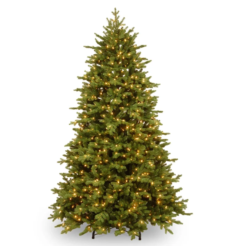 Christmas Snowy Mountains 7.5 ft. Pre-Lit Princeton Deluxe Fraser Fir Tree with PowerConnect Dual Color LED Lights