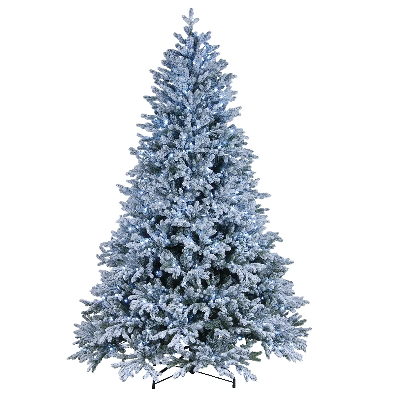 Festive Season 7.5 ft. Pre-Lit Snowy Hamilton Spruce Tree with PowerConnect Cool White LED Lights Festive Season 7.5 ft. Pre-Lit Snowy Hamilton Spruce Tree with PowerConnect Cool White LED Lights