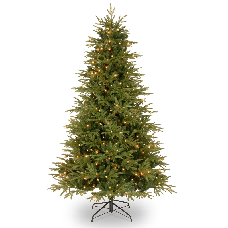 Christmas Centerpiece 7.5 ft. Pre-Lit Victoria Fir Tree with Clear Lights