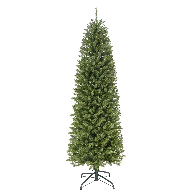 Christmas Mistletoe 7.5' Pencil Fraser Fir Artificial Christmas Tree with Stand, Green Christmas Mistletoe 7.5' Pencil Fraser Fir Artificial Christmas Tree with Stand, Green
