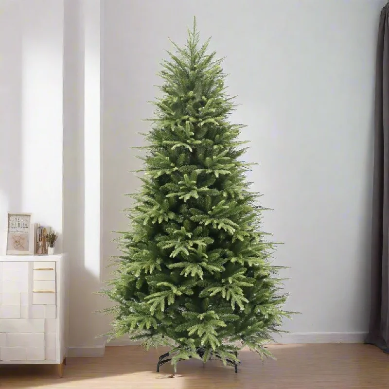Christmas Cozy Indoor Fireplace 7ft Parque Green Artificial Christmas Tree