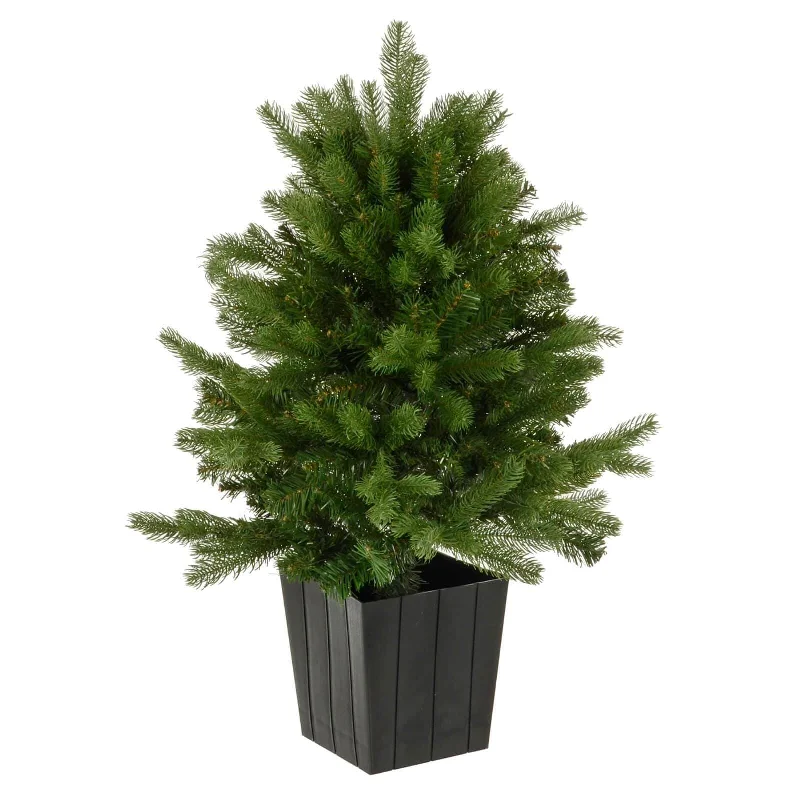 Christmas Hot Chocolate 90cm Christmas Tree In Pot Green Artificial Mixed Pine