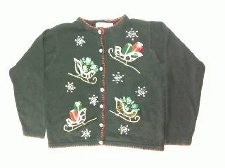 A Sleigh For Every Date-Large Christmas Sweater