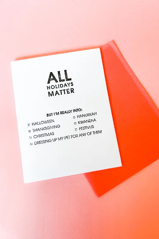 Christmas Presents All Holidays Matter Card