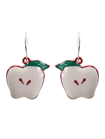 Christmas Songs Apple Earrings