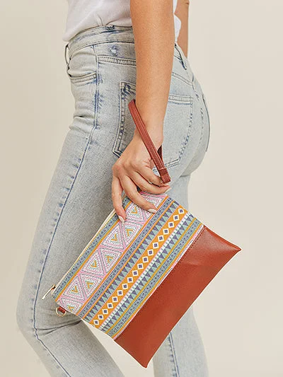 Holiday Lights Azetc Design Crossbody Style Bag
