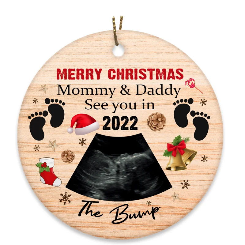 Baby Handprint Ornament| Bump First Christmas to Mommy and Daddy Baby Sonogram Ornament on Christmas OP48 Baby Handprint Ornament| Bump First Christmas to Mommy and Daddy Baby Sonogram Ornament on Christmas OP48