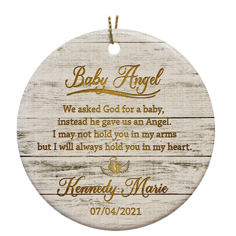Baby Memorial Ornament | Baby Angel Custom Ornament Christmas | Baby Loss Sympathy Ornament | Infant Remembrance Ornament | Bereavement Gift for Loss in Of Baby in Christmas | TD42 Baby Memorial Ornament | Baby Angel Custom Ornament Christmas | Baby Loss Sympathy Ornament | Infant Remembrance Ornament | Bereavement Gift for Loss in Of Baby in Christmas | TD42