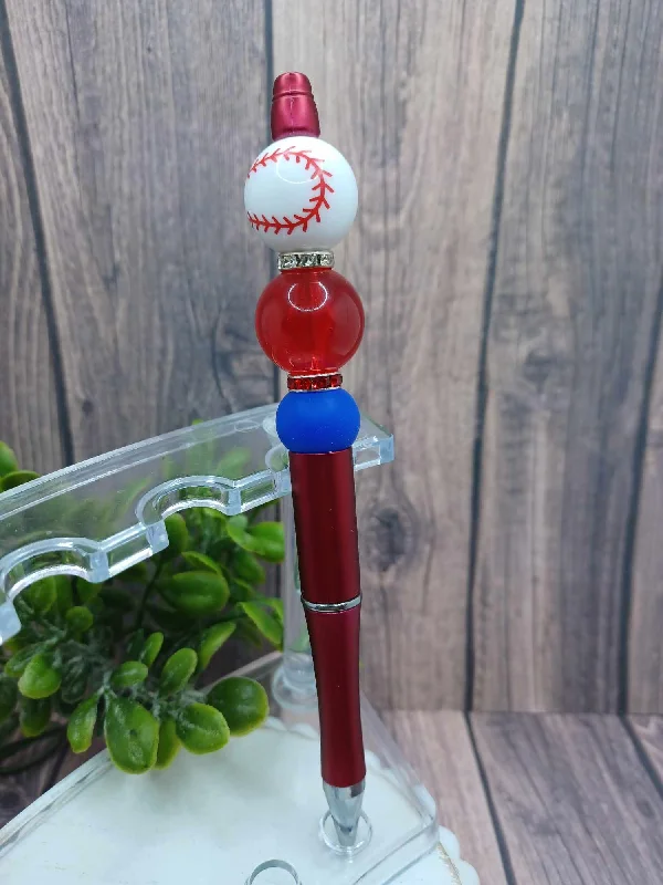 Christmas Snow Globe Decorations Baseball Beaded Ink Pen