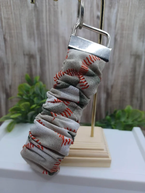 Christmas Festive Candle Arrangements Baseball Scrunchie Style Wristlet