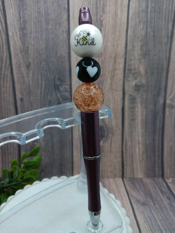 Christmas Frosted Christmas Trees Bee Kind Beaded Ink Pen