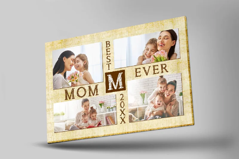Best Mom Ever Personalized Mom Canvas, Custom Photo Collage, Mother's Day Gift for Mom Grandma| N2475 Best Mom Ever Personalized Mom Canvas, Custom Photo Collage, Mother's Day Gift for Mom Grandma| N2475