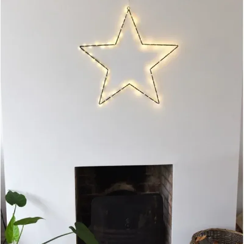 Christmas Movie Night Black LED Battery Operated Starlight 45cm