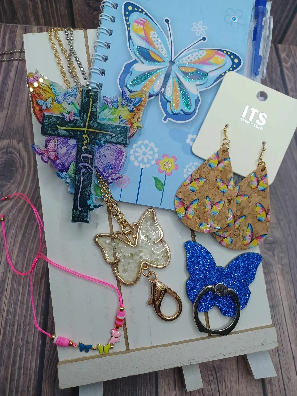 Blue Butterfly Themed Gift Set