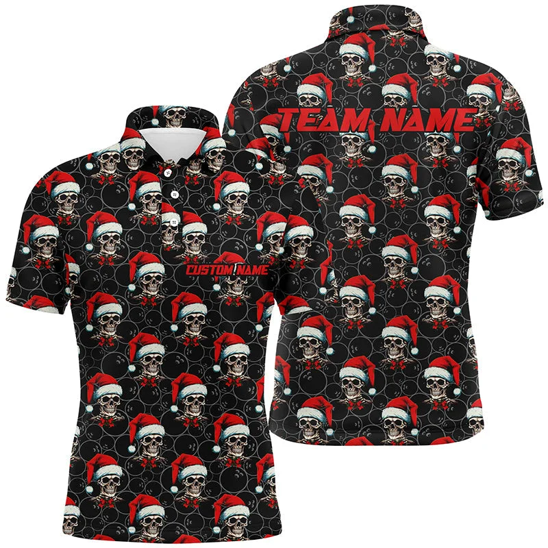Christmas Outfits For Bowling Team Custom Name Christmas Bowling Men Polo Shirts Funny Jerseys IPHW5316 Christmas Outfits For Bowling Team Custom Name Christmas Bowling Men Polo Shirts Funny Jerseys IPHW5316