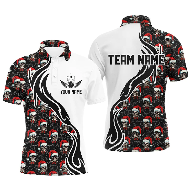 Custom Christmas Men Bowling Polo Shirts Skull Team Bowling Jerseys Christmas Gifts For Bowlers IPHW5376 Custom Christmas Men Bowling Polo Shirts Skull Team Bowling Jerseys Christmas Gifts For Bowlers IPHW5376