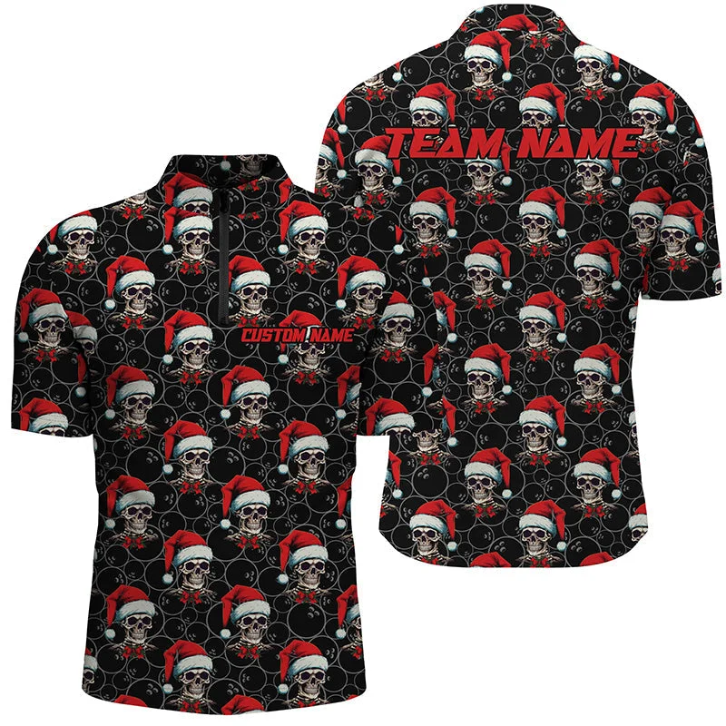 Christmas Outfits For Bowling Team Custom Name Christmas Bowling Men Quarter Zip Shirts Funny IPHW5316 Christmas Outfits For Bowling Team Custom Name Christmas Bowling Men Quarter Zip Shirts Funny IPHW5316