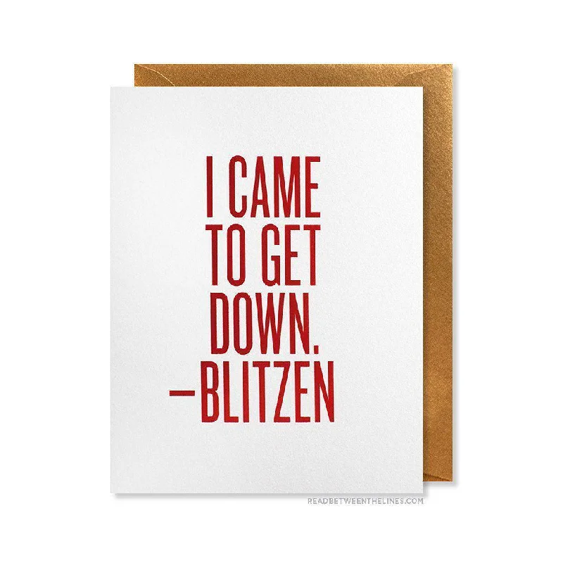 Christmas Family Time Came To Get Down Card