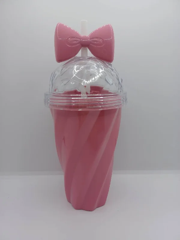 Snowy Christmas Candy Pink Candy Girl cup w/ Straw - 16oz