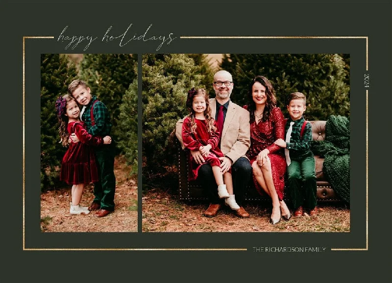 Christmas Family Traditions Golden Green