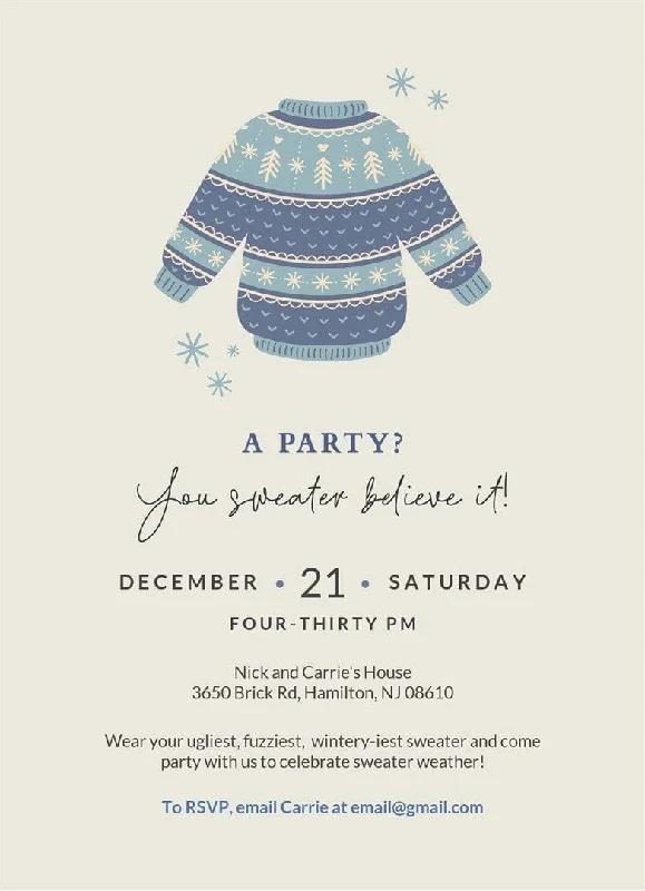 Christmas Holly Jolly Moments Sweater Soiree