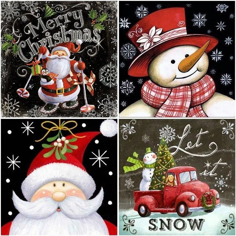 Christmas Tree Decorations Cartoon Snowman Diamond Painting – DIY Craft Kit, Easy & Relaxing Art for All Ages Christmas Tree Decorations Cartoon Snowman Diamond Painting – DIY Craft Kit, Easy & Relaxing Art for All Ages