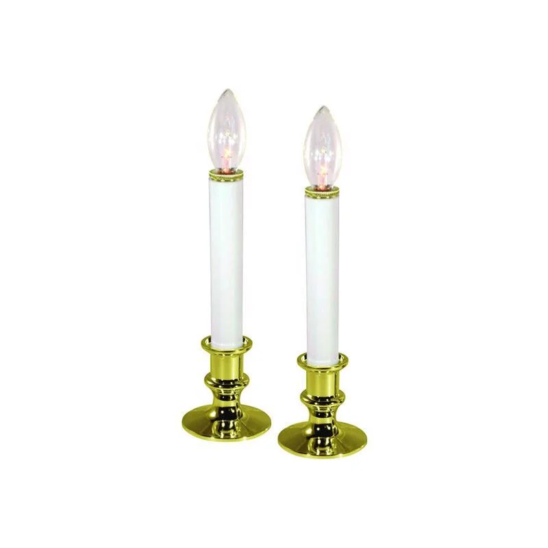 Christmas Dinner Celebrations Incandescent Clear Candle (Pack of 12)