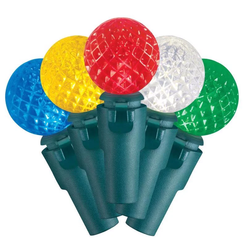 Christmas Party Celebrations LED G14 Multicolored 50 count Multi Function String Lights 16 ft. Christmas Party Celebrations LED G14 Multicolored 50 count Multi Function String Lights 16 ft.