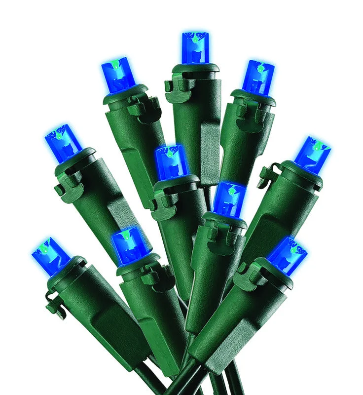 Christmas Nostalgic Festive Times Celebrations LED Micro/5mm Blue 50 count String Lights 12.25 ft. Christmas Nostalgic Festive Times Celebrations LED Micro/5mm Blue 50 count String Lights 12.25 ft.